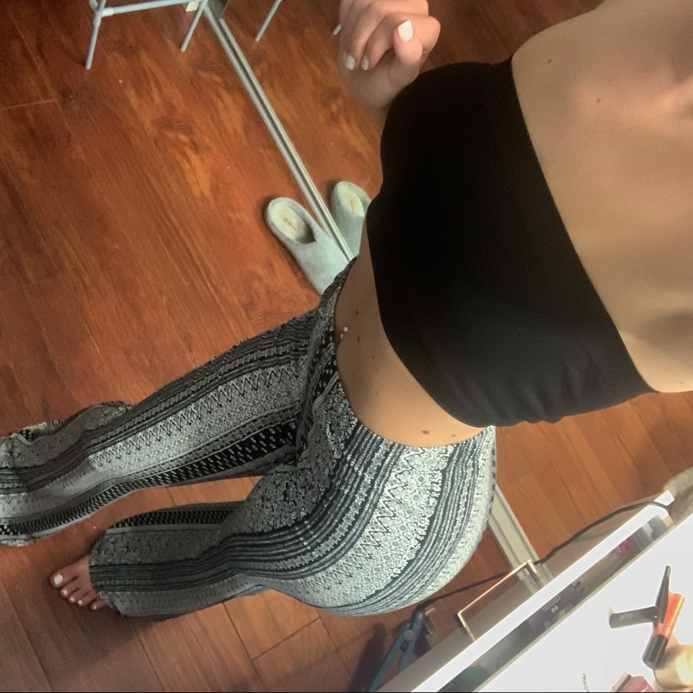 Pattern Bellbottom Pants